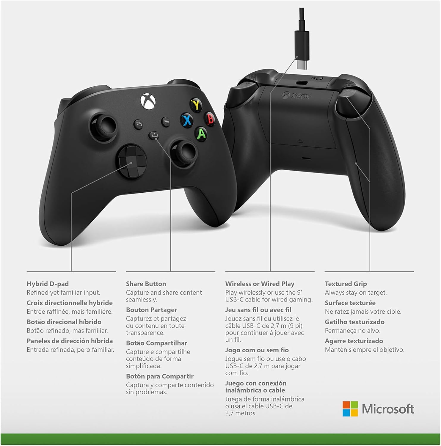 Microsoft Xbox Series X/S Wireless Controller + USB-C Cable