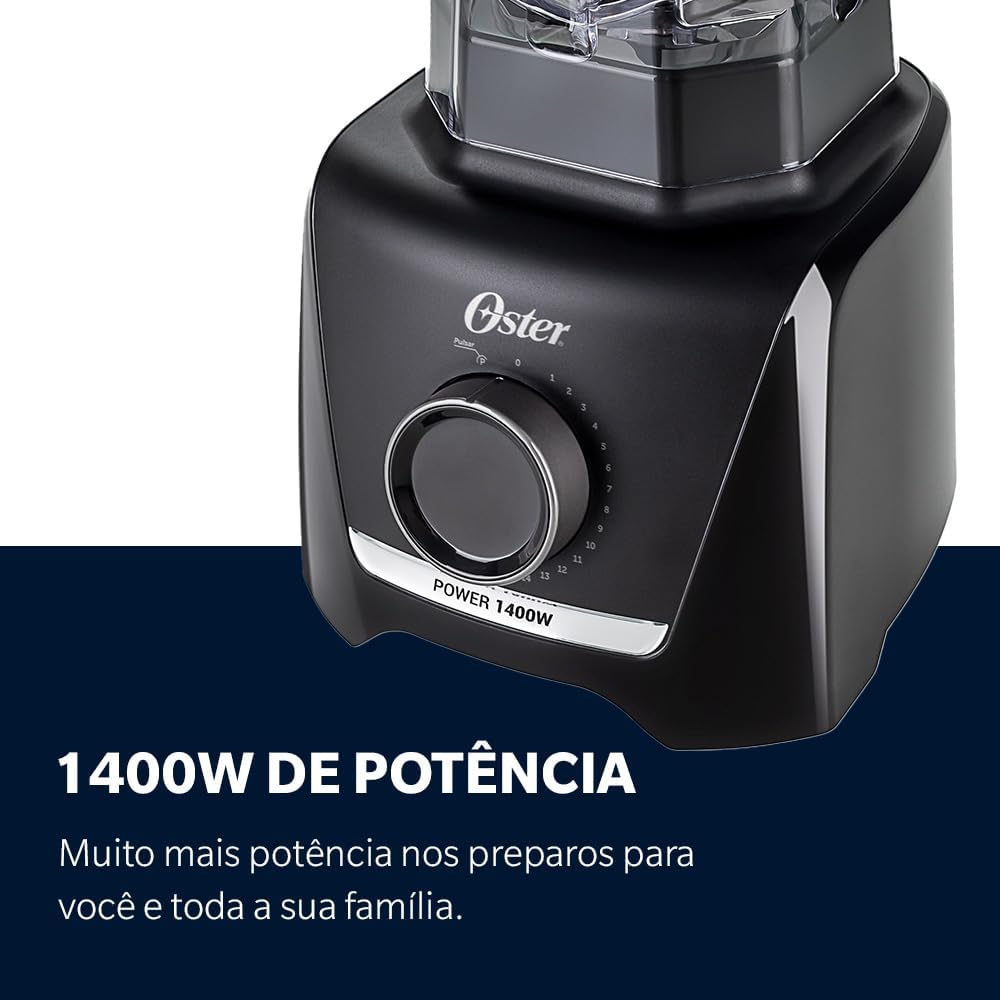 Liquidificador 1400 Full Oster Preto 3,2L - 127V
