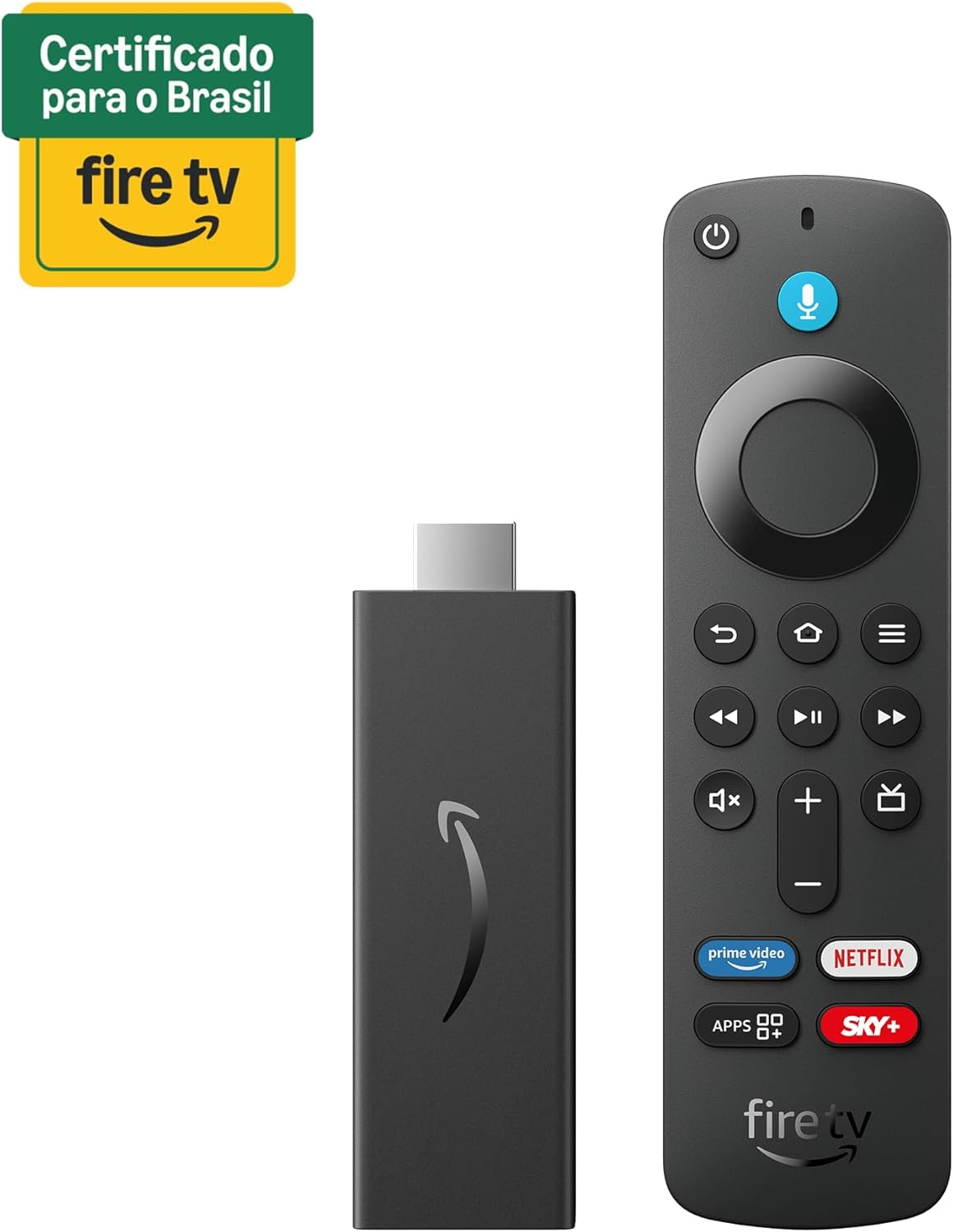 Fire TV Stick HD | Com controle remoto por voz com Alexa (inclui comandos de TV), controles de casa inteligente e streaming em HD