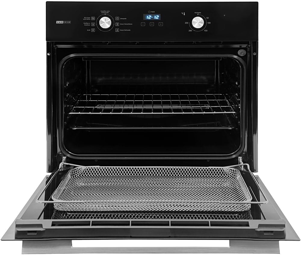 FORNO DE EMBUTIR AIR FRYER 68L PRETO FE6802PT