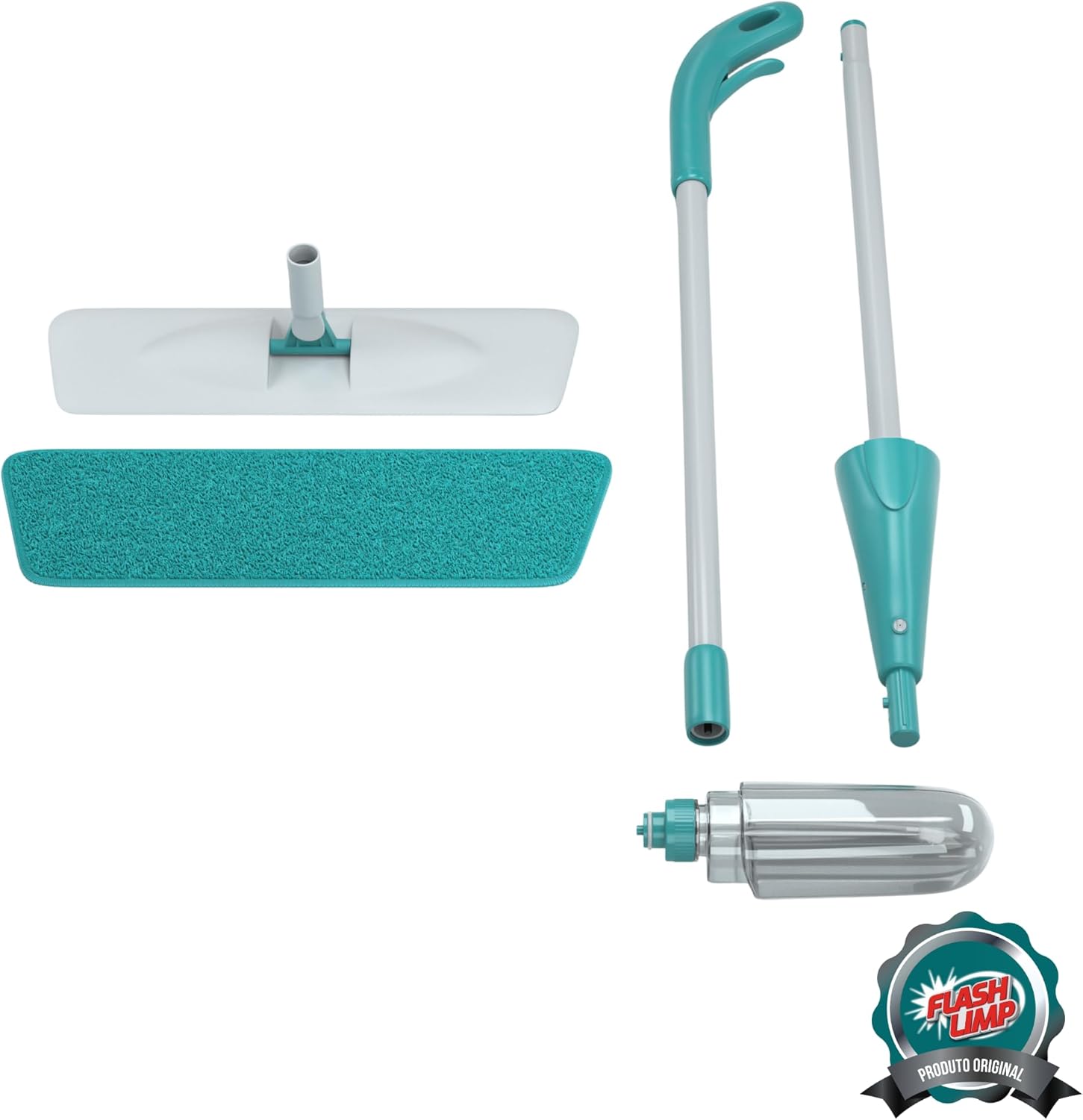 Mop Spray FIT com reservatório 365ml, Borrifa Limpa e Seca , MOP0556, Flash Limp