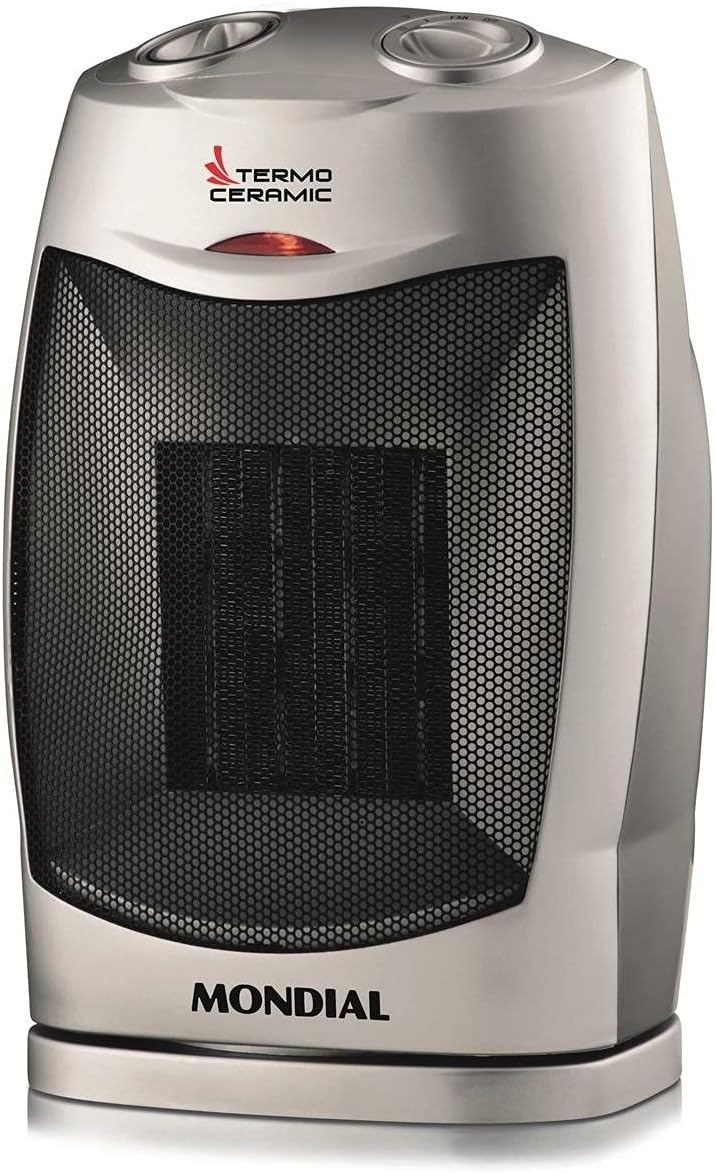 Aquecedor Termo Ceramic, Mondial, Preto/Prata, 1500W, 110V - A-05
