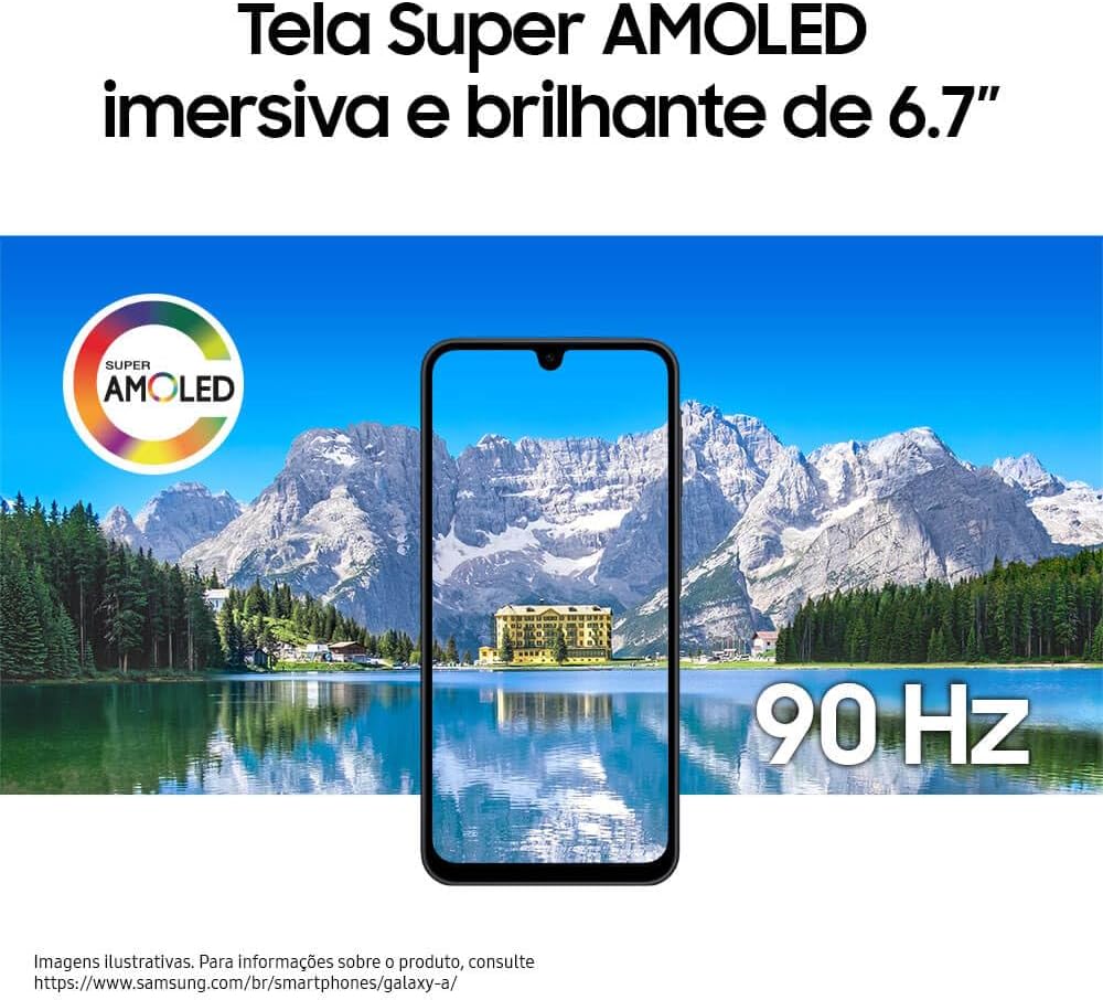 Celular Samsung Galaxy A17, 256GB, 8GB, 50MP Tela 6.7", IP54 - Preto
