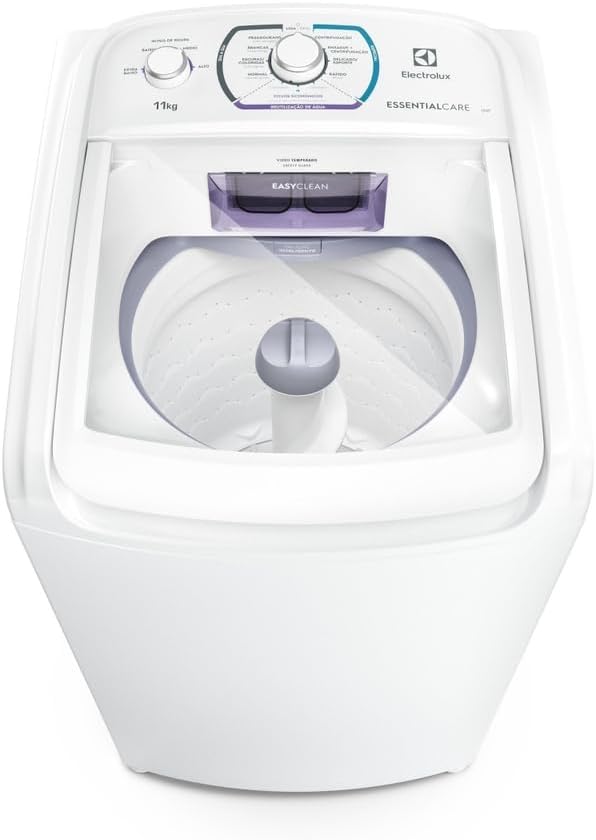 Máquina de Lavar Electrolux 11kg Branca Essential Care com Easy Clean e Filtro Fiapos (LES11) - 127V