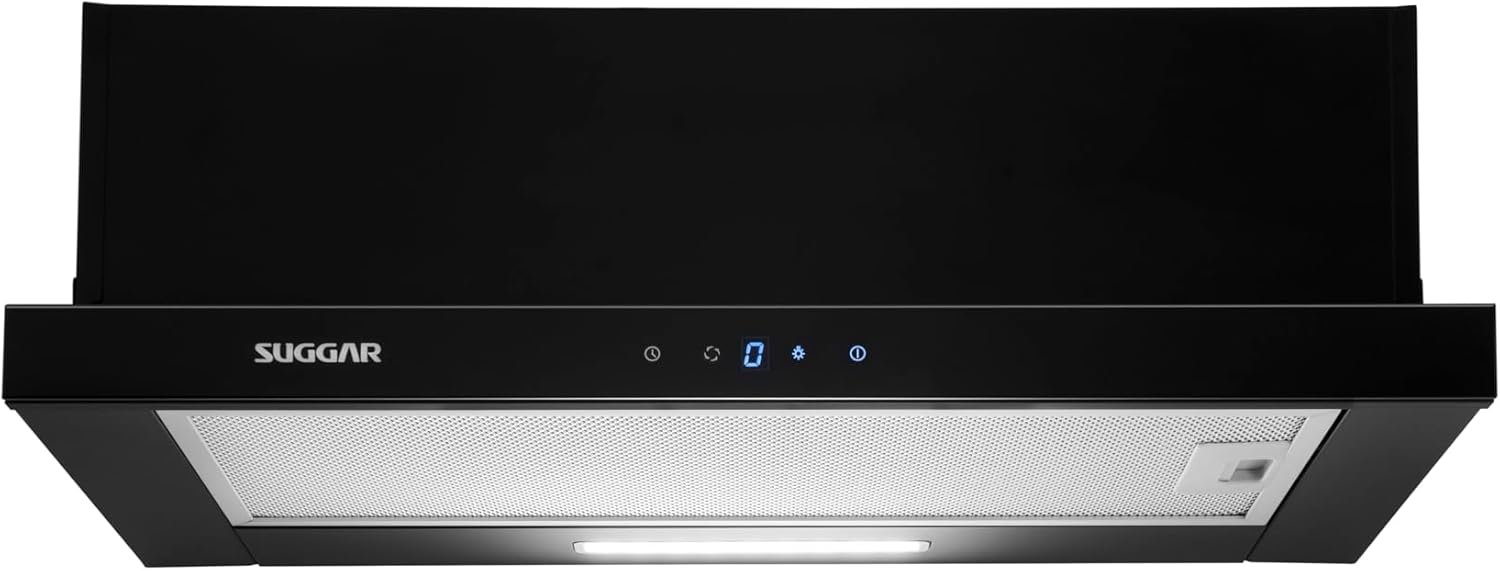 SUGGAR DEPURADOR DE AR SLIM TOUCH DE EMBUTIR 60CM PRETO 110V DE61THPT